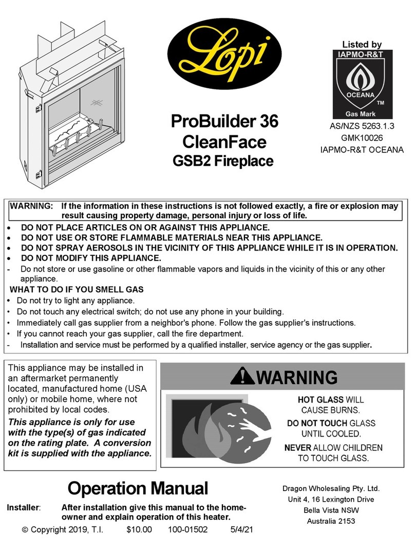 Lopi ProBuilder 36 CleanFace GSB2 manual