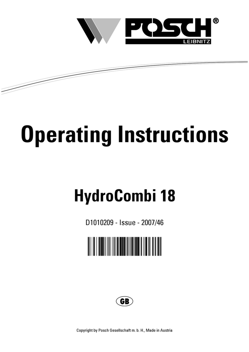 Posch HydroCombi 18 - PS User manual