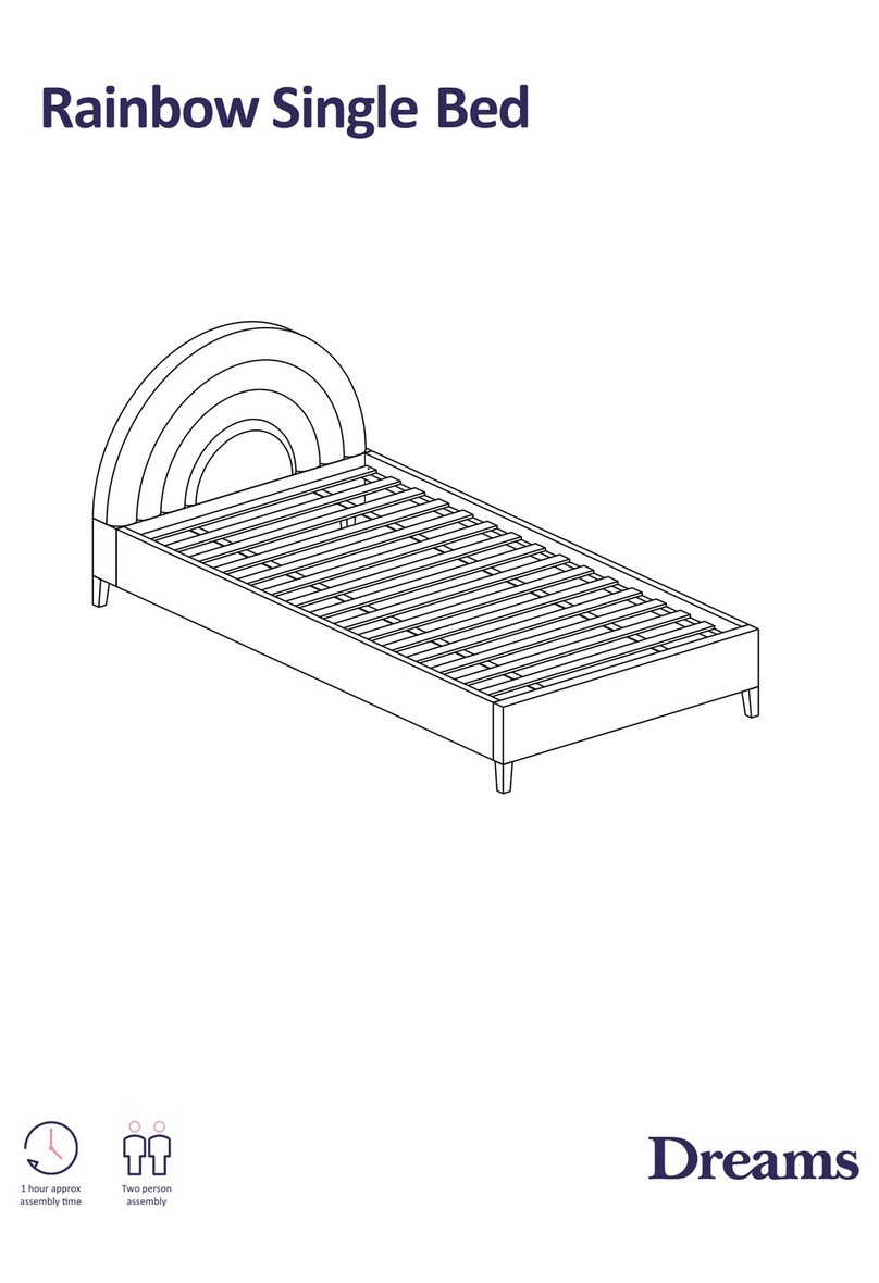 DREAMS Rainbow Single Bed User manual DREAMS Rainbow Single Bed User manual