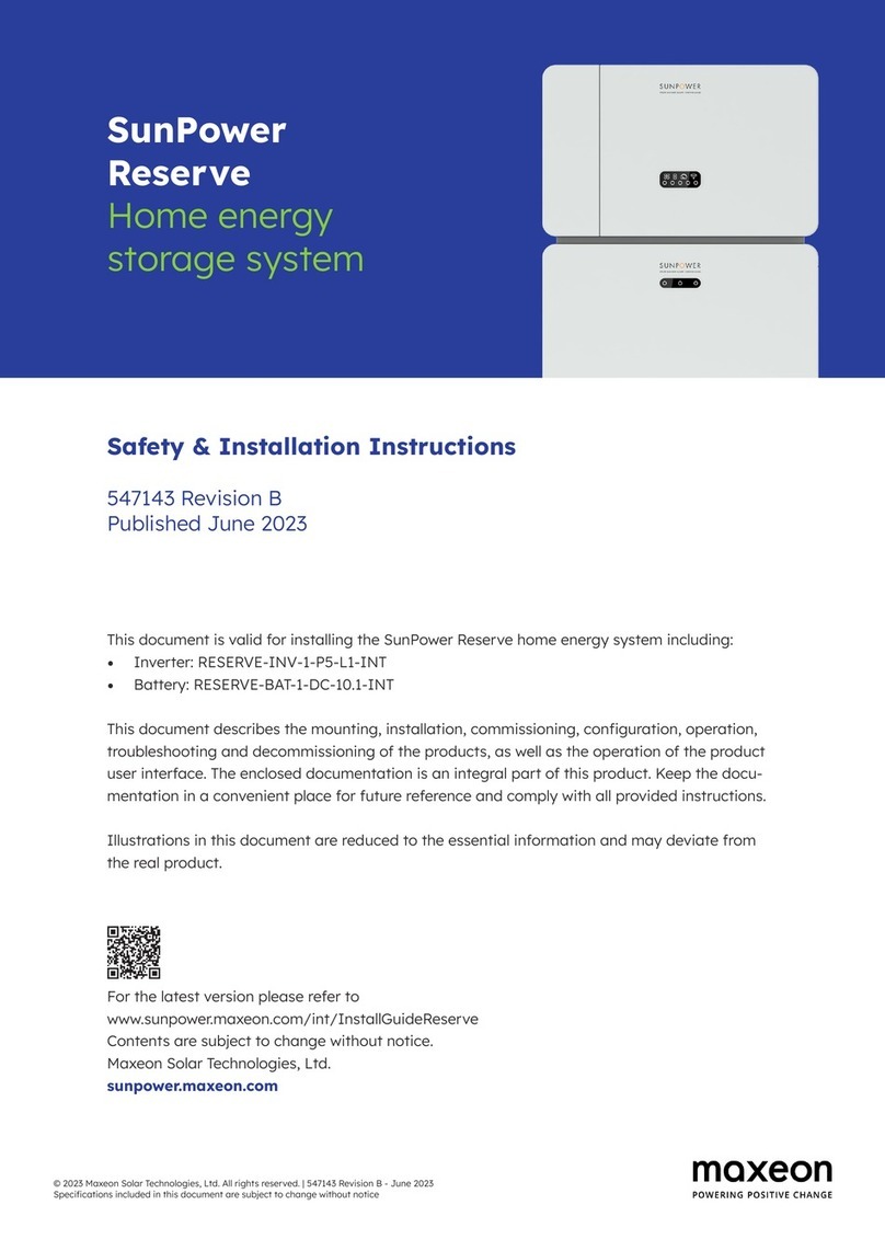 Maxeon SunPower Reserve Setup guide