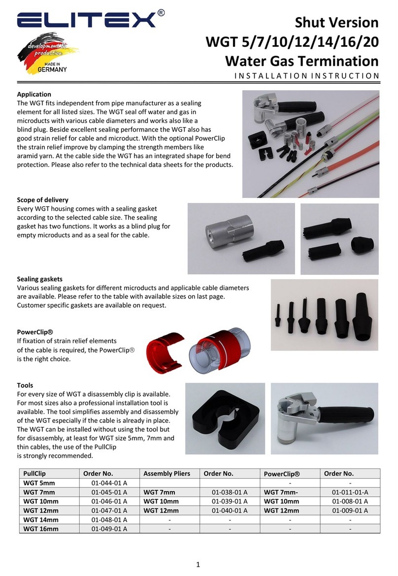 Elitex WGT 5 installation instructions