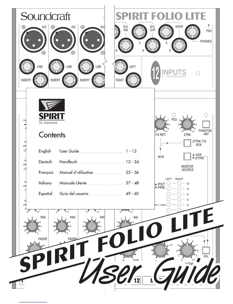 SoundCraft Spirit Folio Lite manual