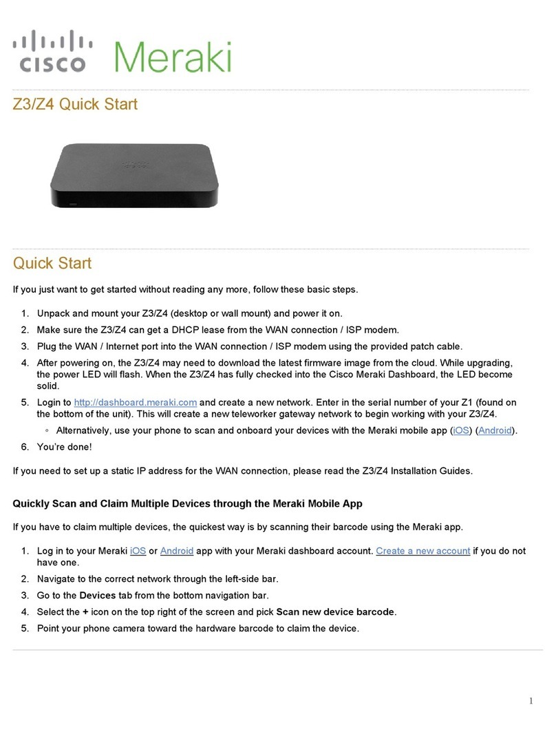 Cisco MERAKI Z4 quick start