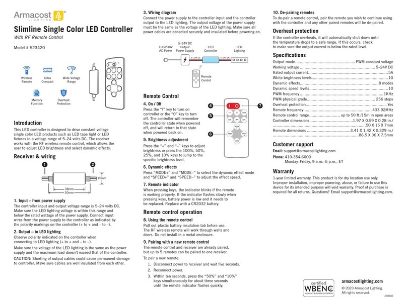 Armacost Lighting 523420 instructions
