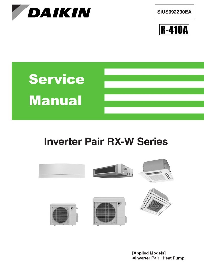 Daikin RX-W Series Service manual