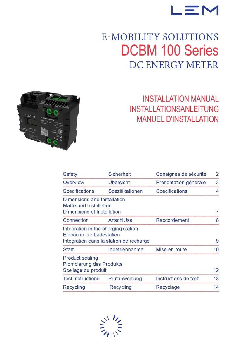 LEM DCBM 100 Series installation manual