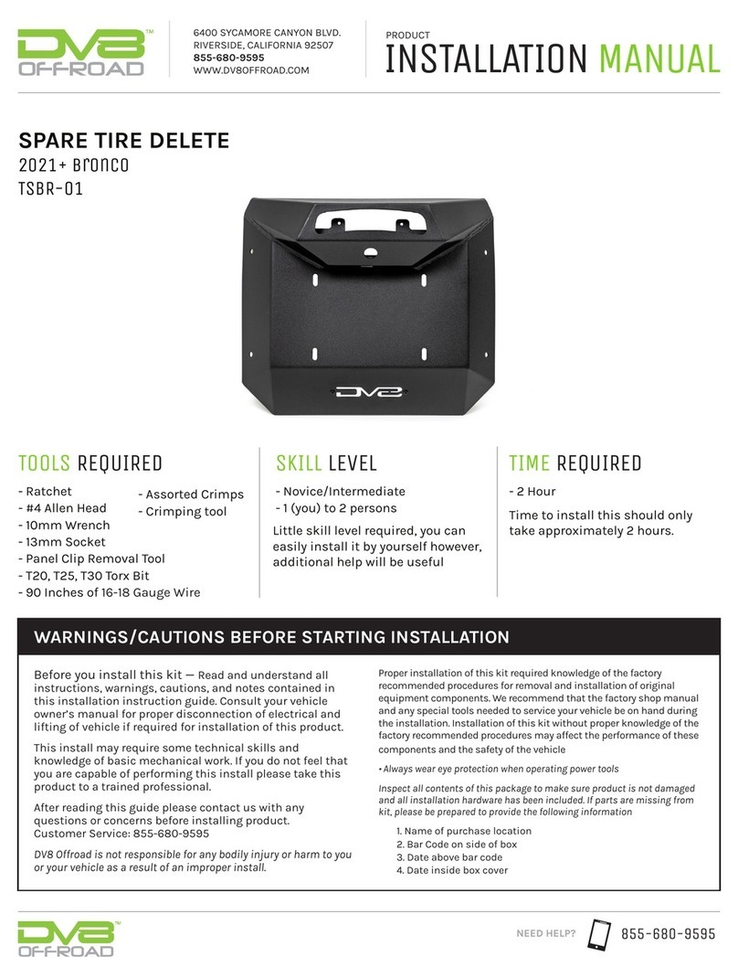 DV8 OFFROAD TSBR-01 User manual