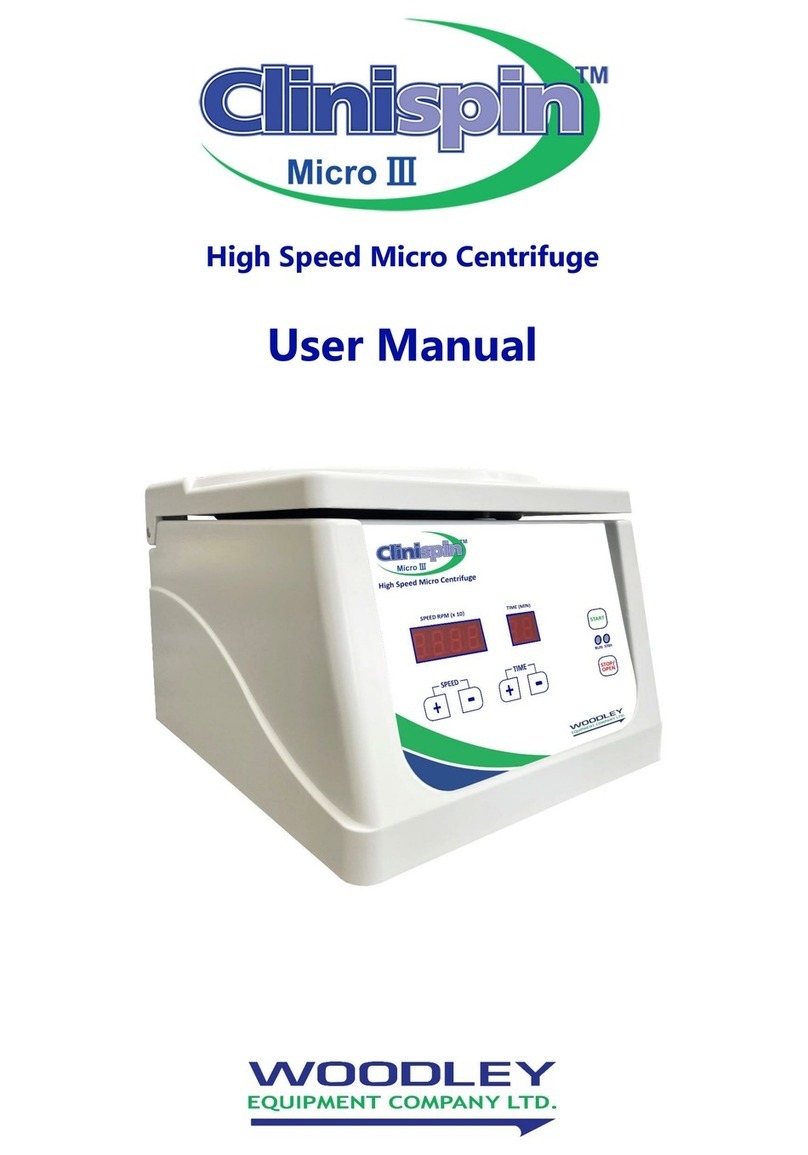 Woodley Clinispin Micro III user manual Woodley Clinispin Micro III user manual