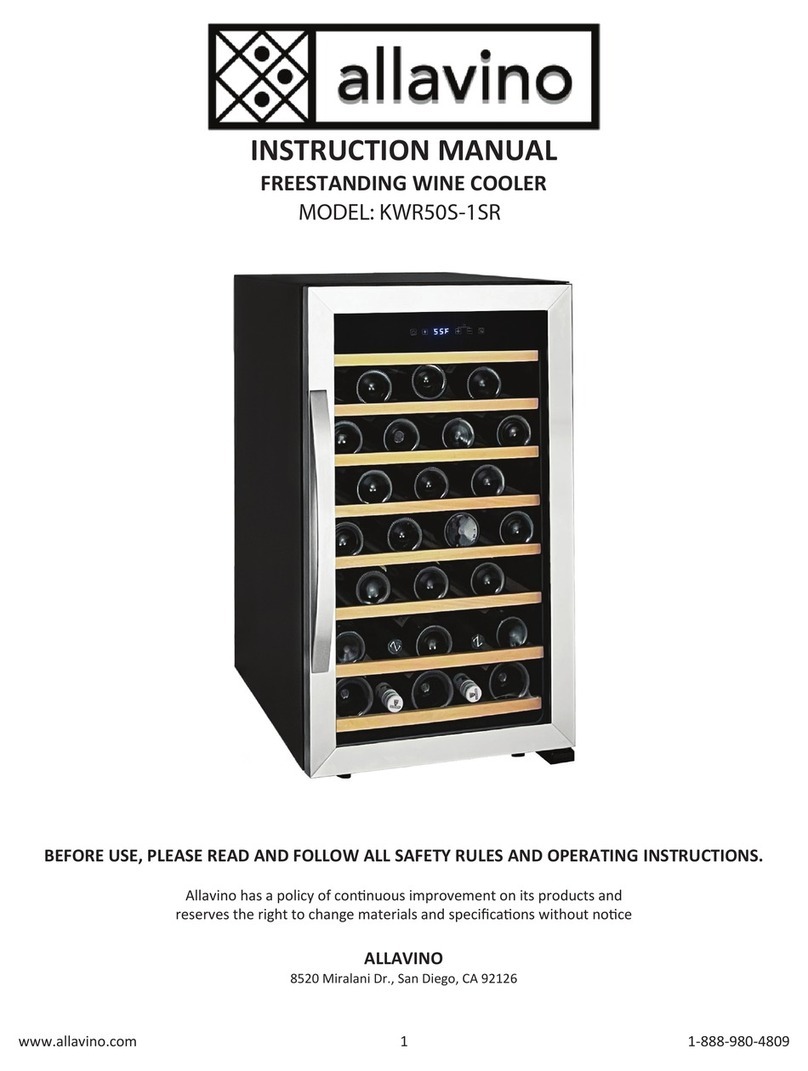 Allavino KWR50S-1SR instruction manual