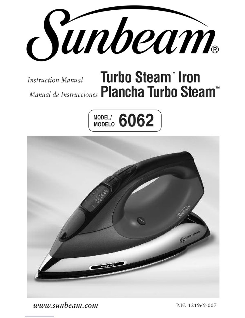 Sunbeam Turbo Steam 6062 User manual