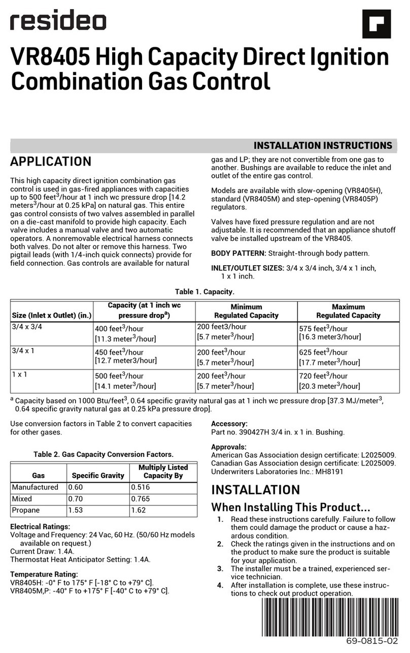 resideo VR8405 User manual