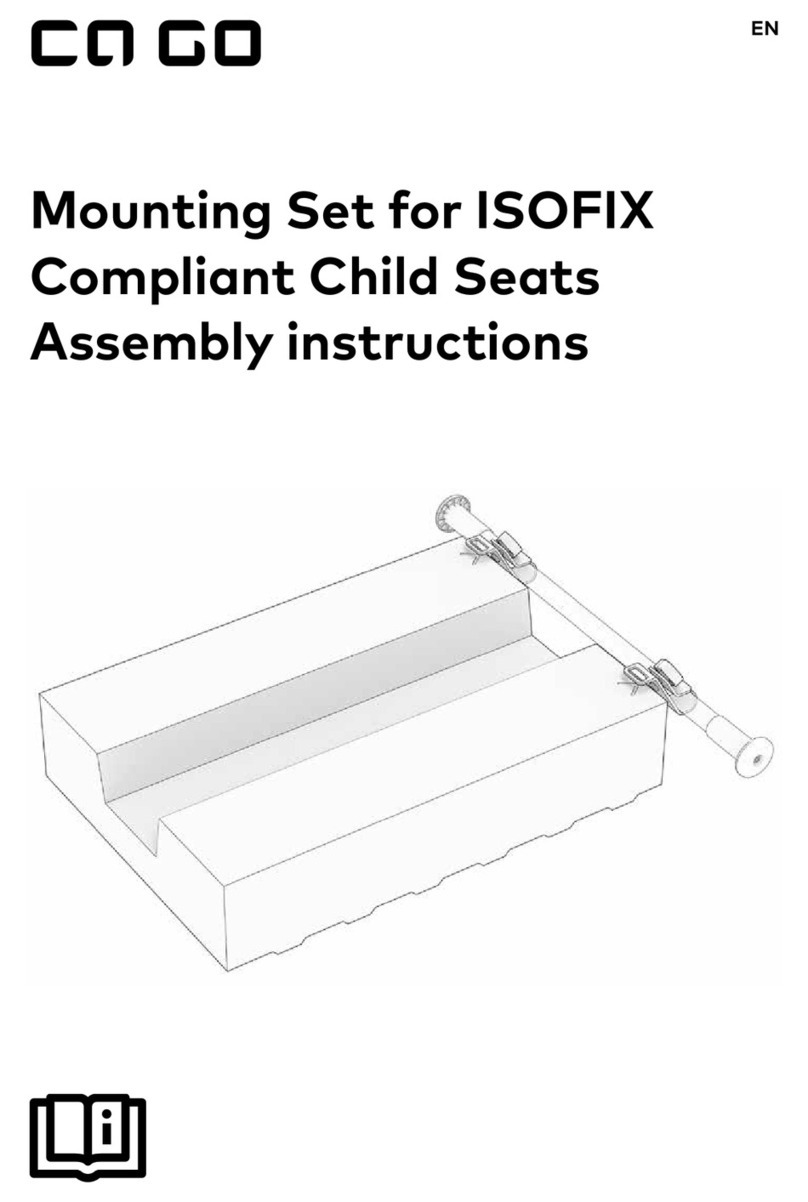 Ca Go Mounting Set for ISOFIX Compliant Child... Assembly instructions