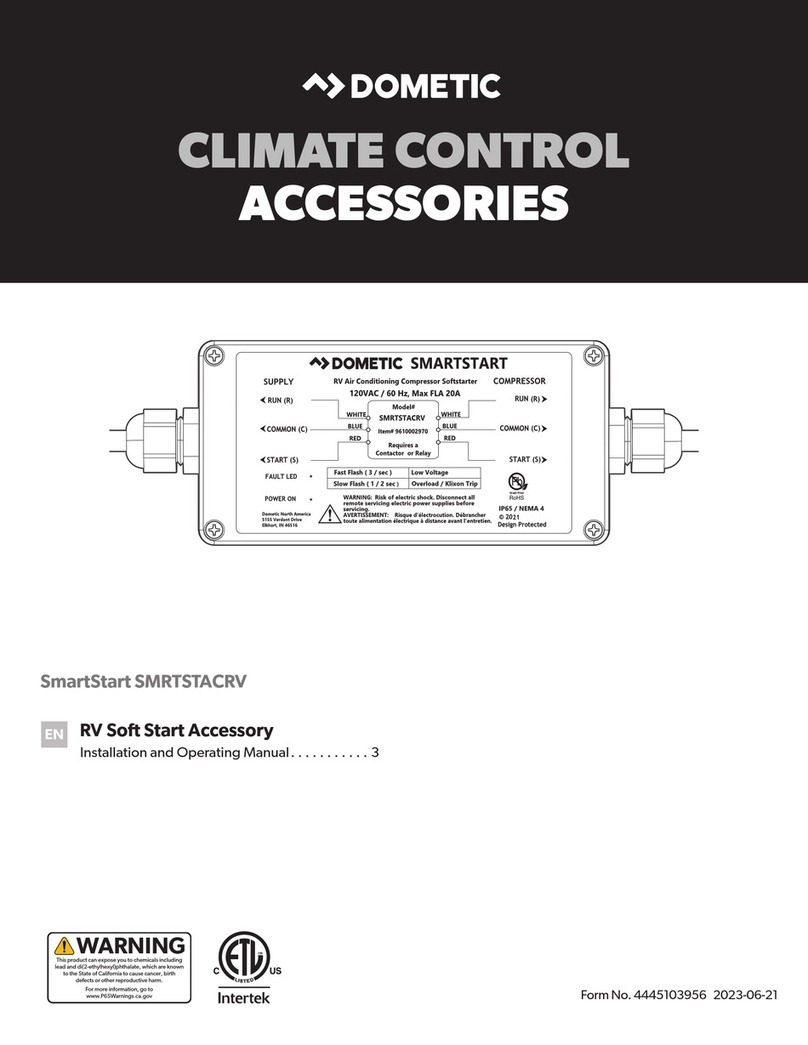 Dometic SmartStart SMRTSTACRV Installation and operating manual Dometic SmartStart SMRTSTACRV Installation and operating manual