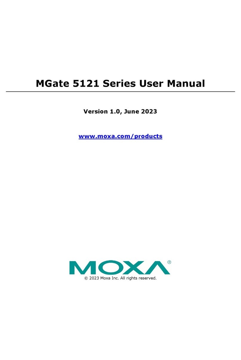Moxa Technologies MGate 5121 Series user manual Moxa Technologies MGate 5121 Series user manual