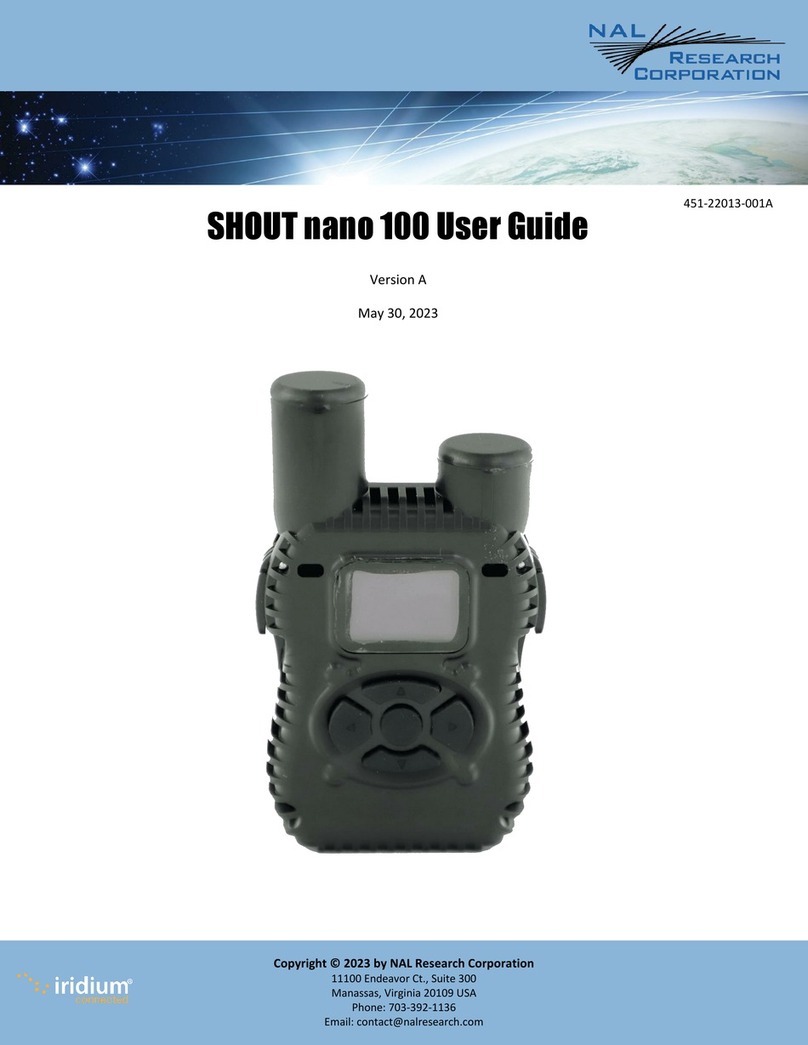 NAL RESEARCH CORPORATION SHOUT nano 100 User manual NAL RESEARCH CORPORATION SHOUT nano 100 User manual