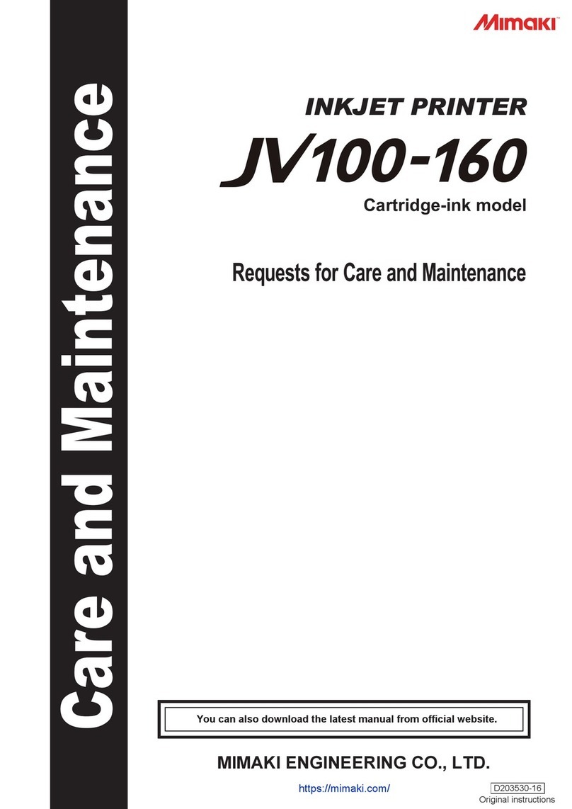 MIMAKI JV100 Care and maintenance