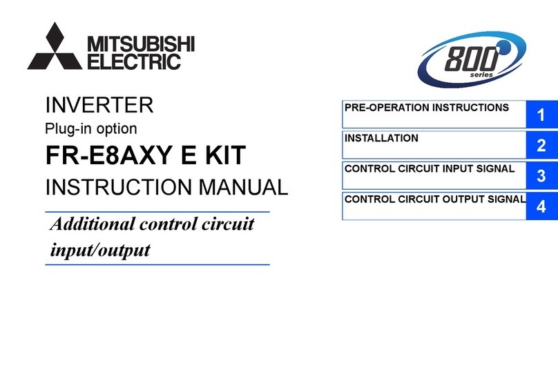 Mitsubishi Electric FR-E8AXY E KIT User manual