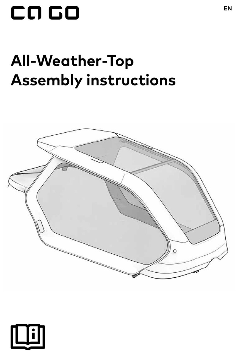 Ca Go All-Weather-Top Assembly instructions