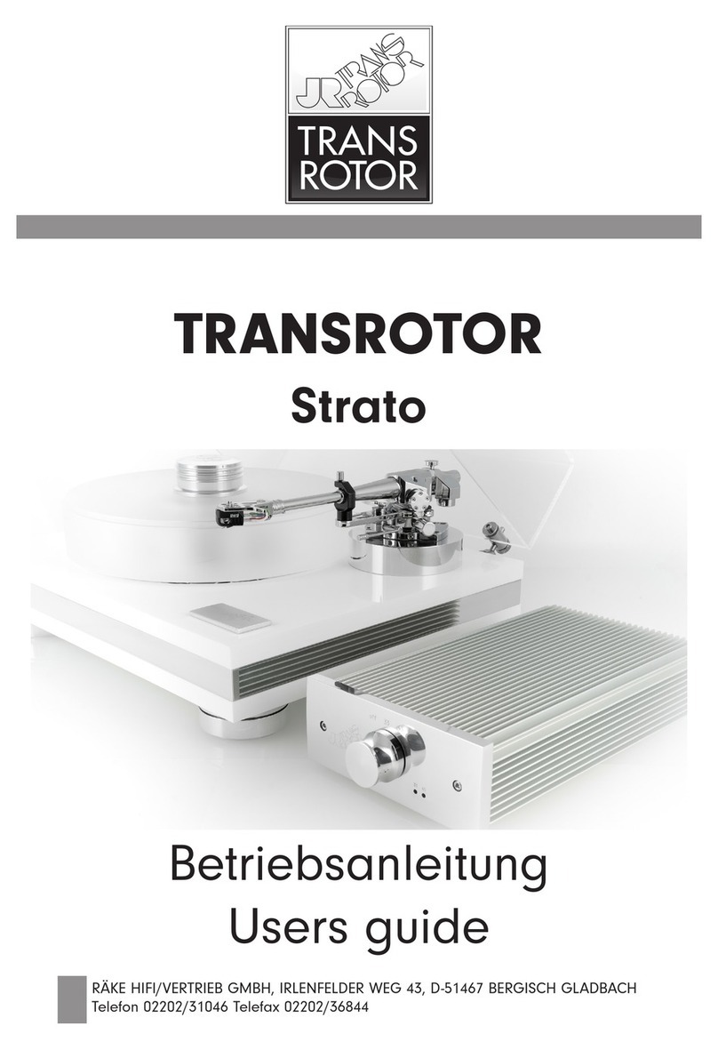 Transrotor Strato user guide