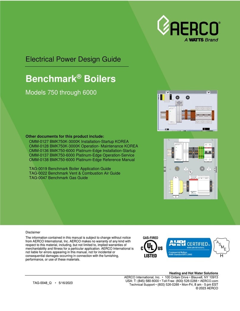 Watts AERCO Benchmark BMK750-1000 Domestic User manual Watts AERCO Benchmark BMK750-1000 Domestic User manual