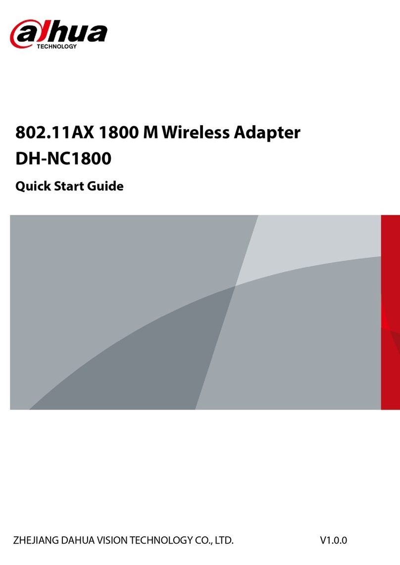 Dahua DH-NC1800 quick start guide