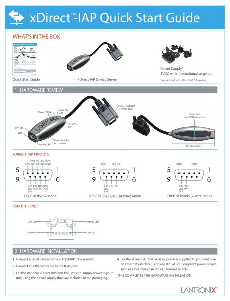 Lantronix xDirect-IAP quick start guide