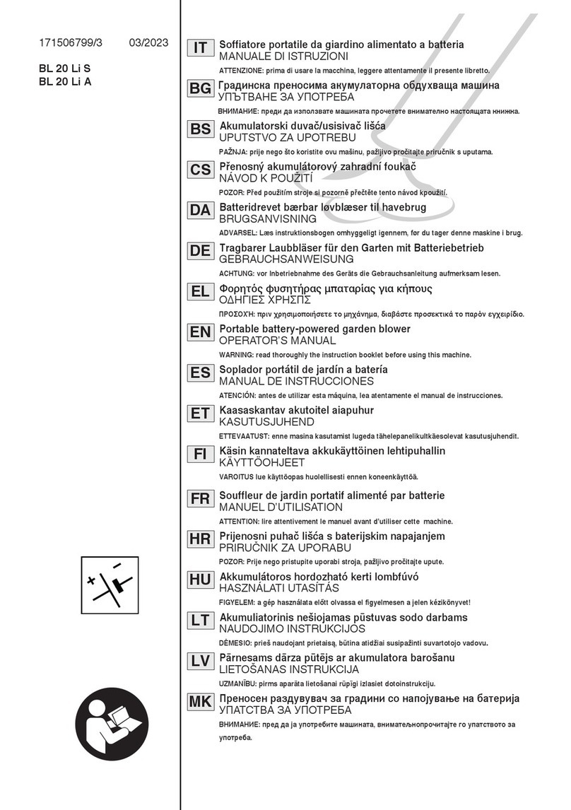 Stiga BL 20 Li S User manual