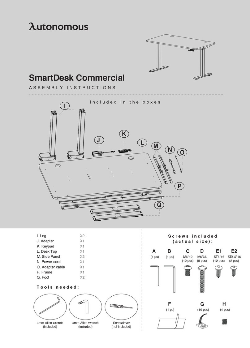 Autonomous SmartDesk Commercial User manual Autonomous SmartDesk Commercial User manual