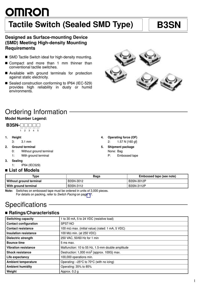 Omron B3SN-3012 User manual
