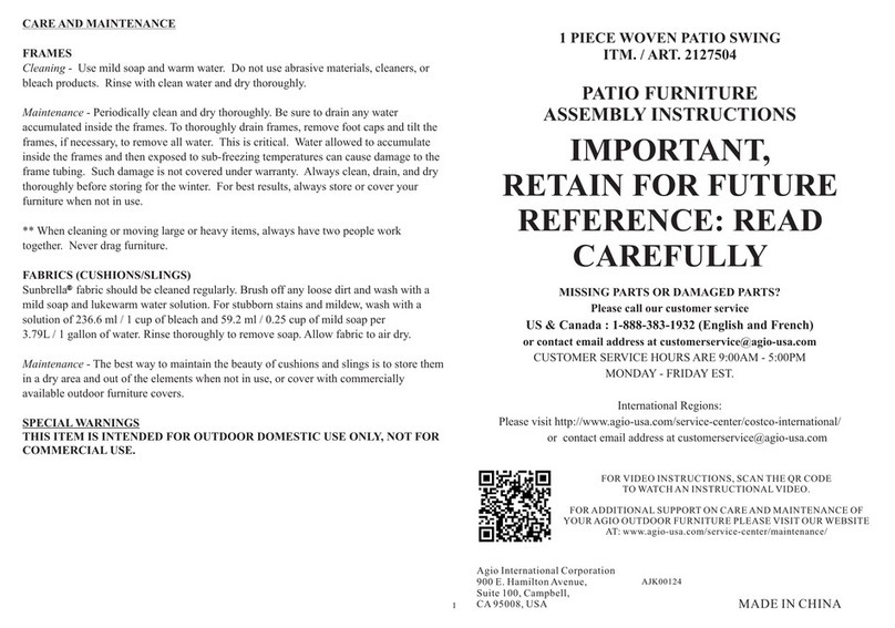 Agio 2127504 User manual