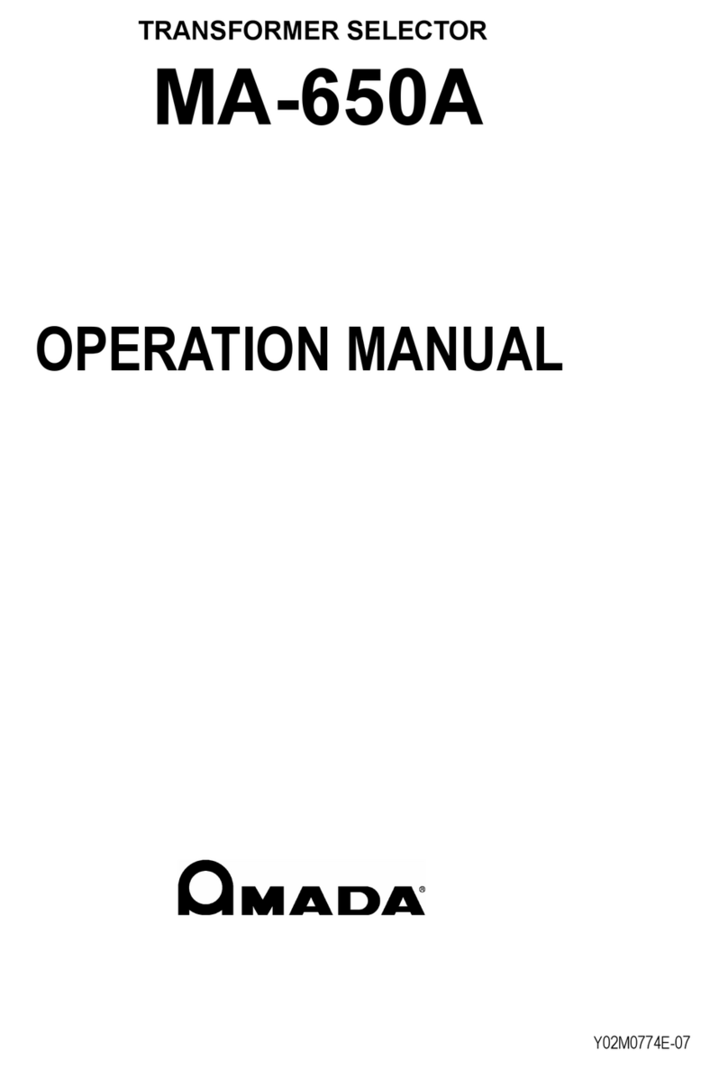 Amada MA-650A User manual
