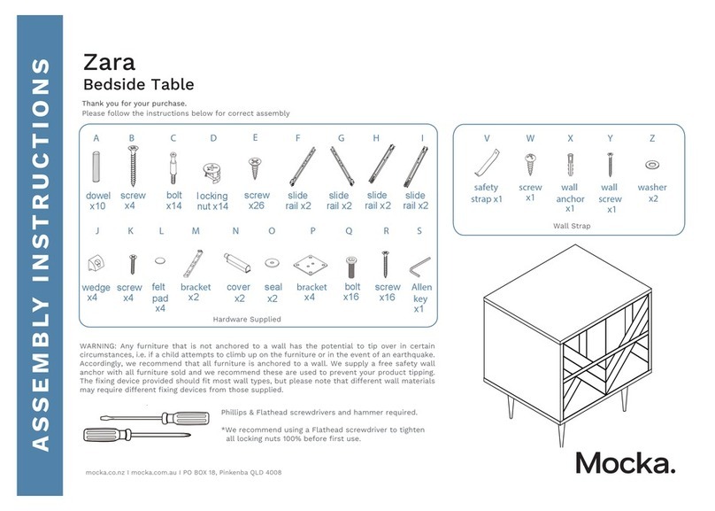 Mocka Zara Assembly instructions Mocka Zara Assembly instructions