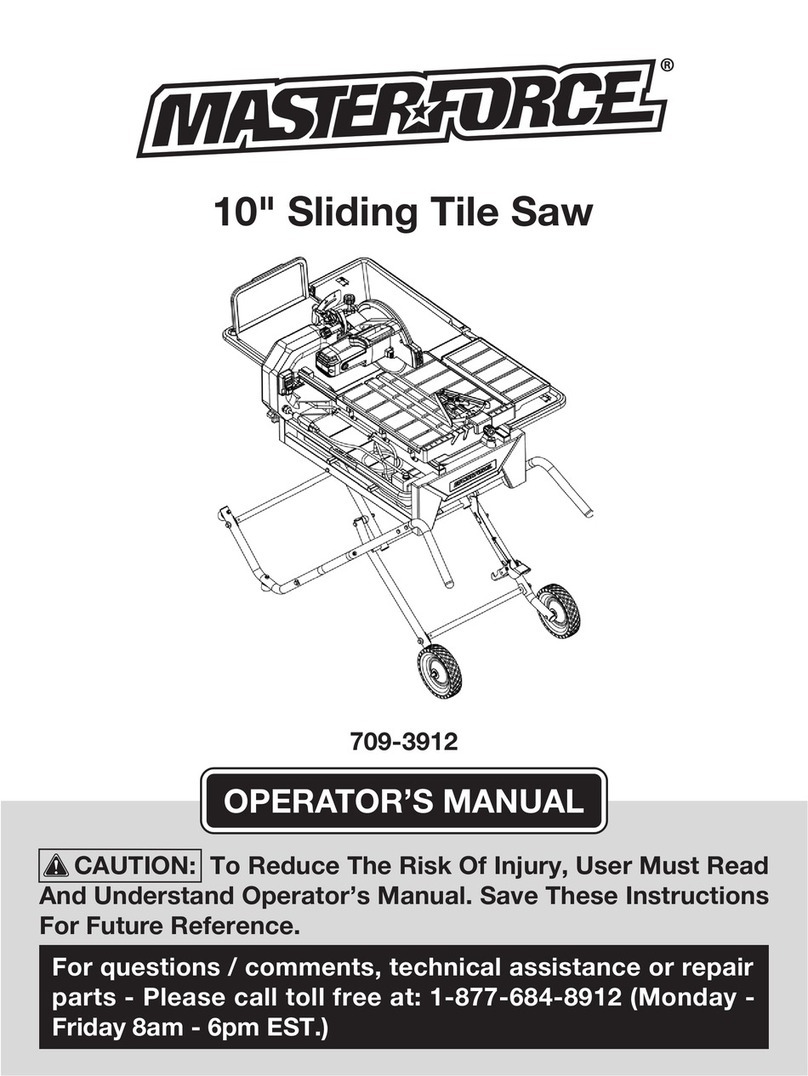 MasterForce 709-3912 Operator's manual
