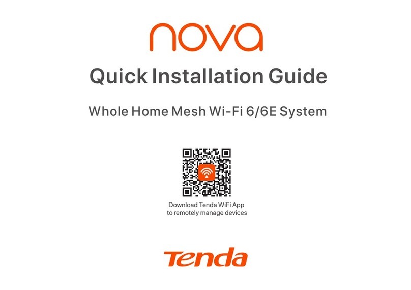 Tenda nova User manual