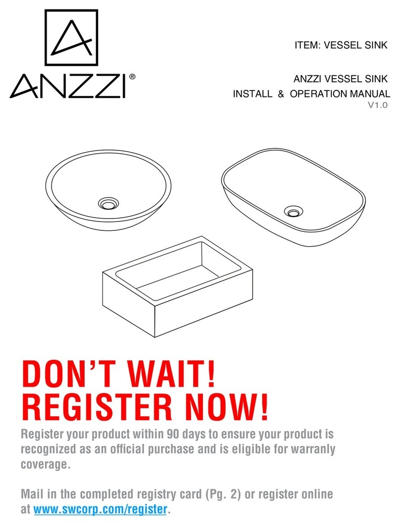 Anzzi Amalfi LS-AZ903 Install & Operation Manual