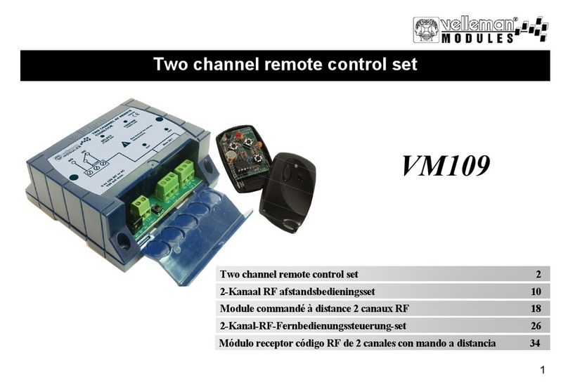 Velleman VM109 User manual