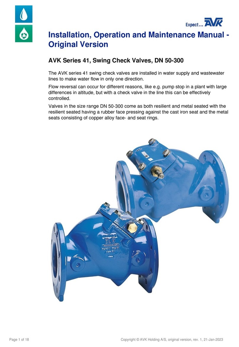 AVK 41 Series Installation, operation and maintenance manual