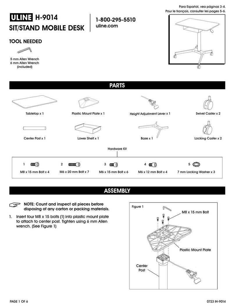 U-Line H-9014 Assembly instructions U-Line H-9014 Assembly instructions