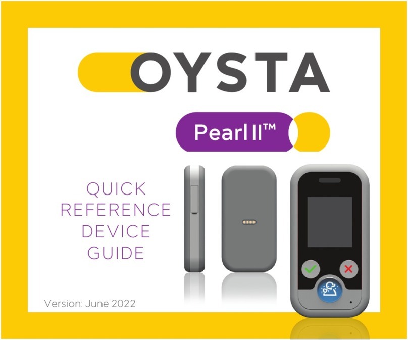 OYSTA Pearl II User manual