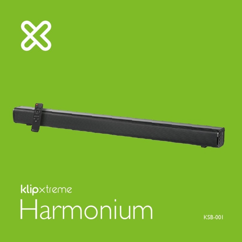 Klip Xtreme Harmonium KSB-001 User manual