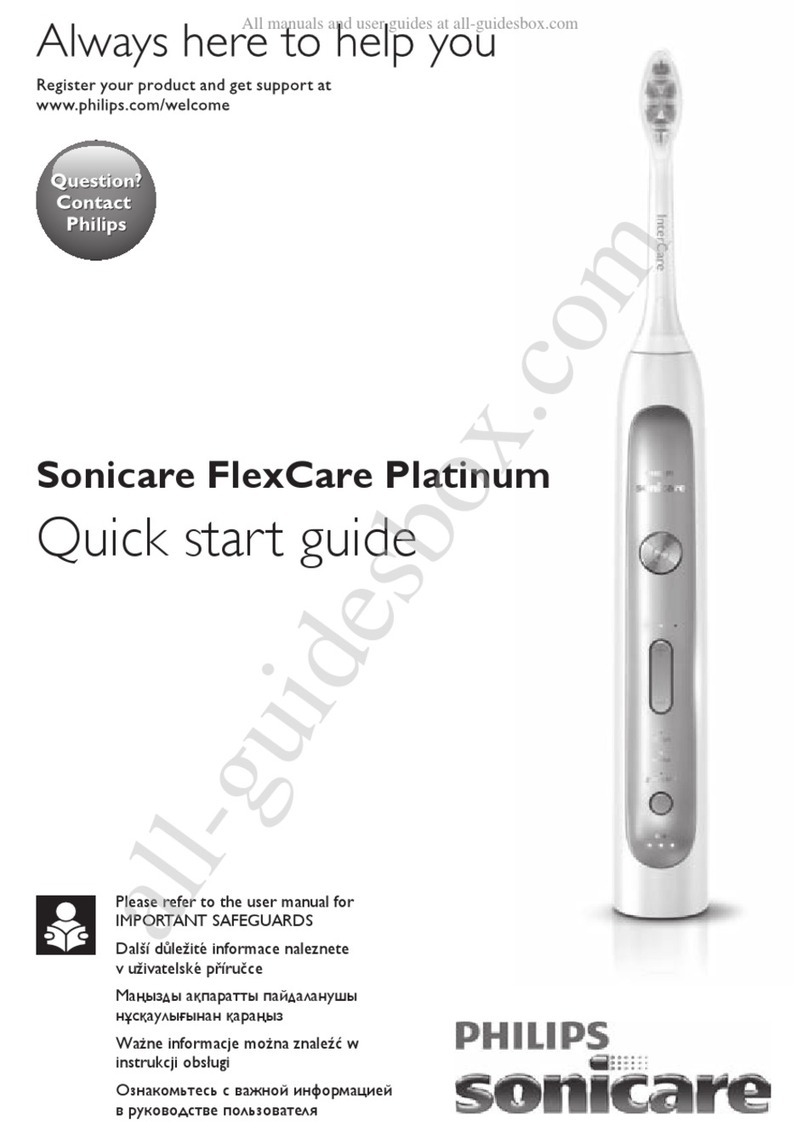 Philips flexcare platinum User manual Philips flexcare platinum User manual