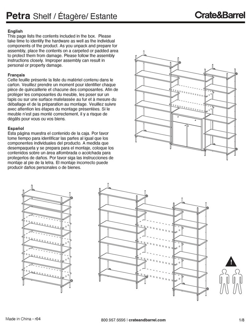 Crate&Barrel Petra User manual Crate&Barrel Petra User manual