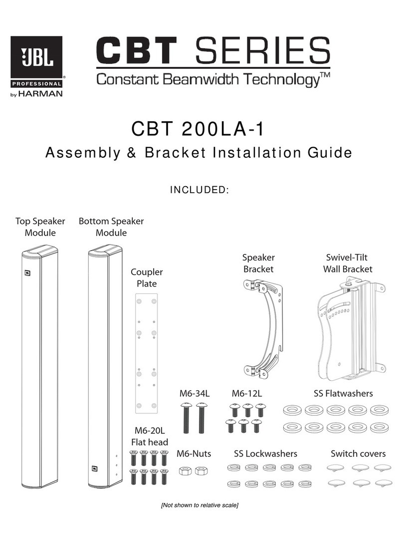 Harman JBL CBT Series User manual