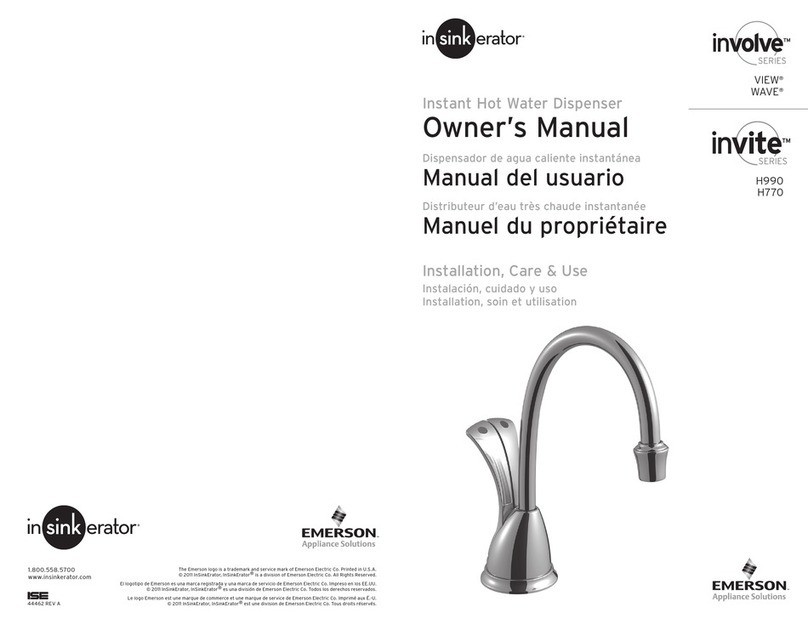 Emerson InSinkErator involve Series owner's manual