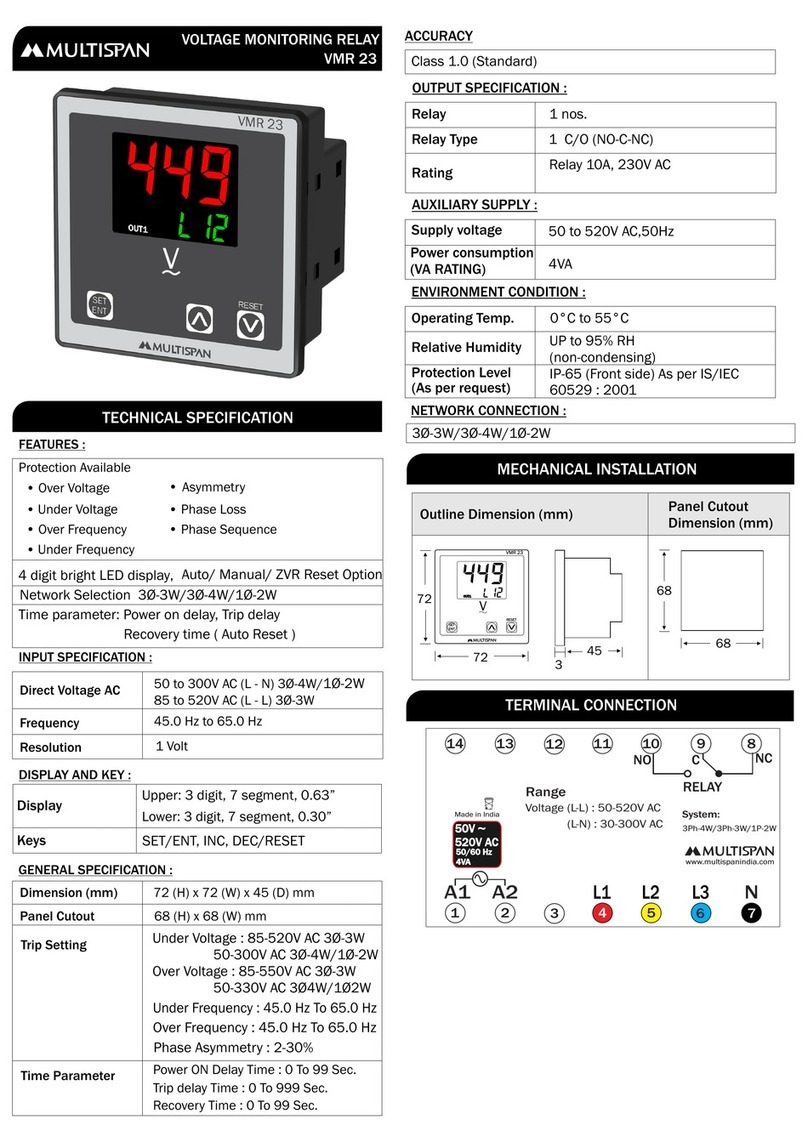 MULTISPAN VMR 23 Instruction sheet