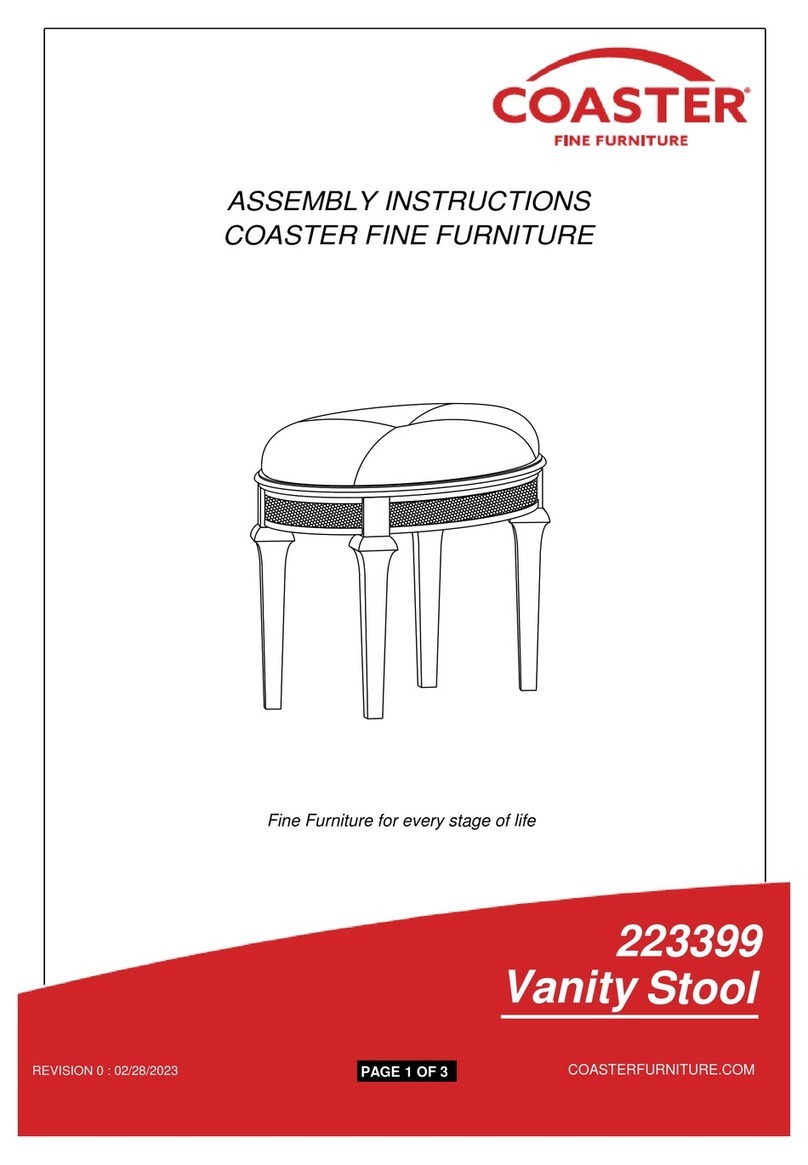 Coaster 223399 Assembly instructions