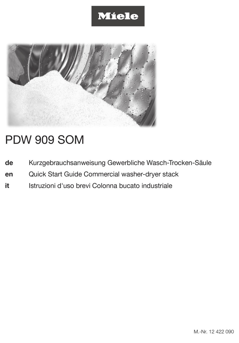 Miele PDW 909 SOM User manual
