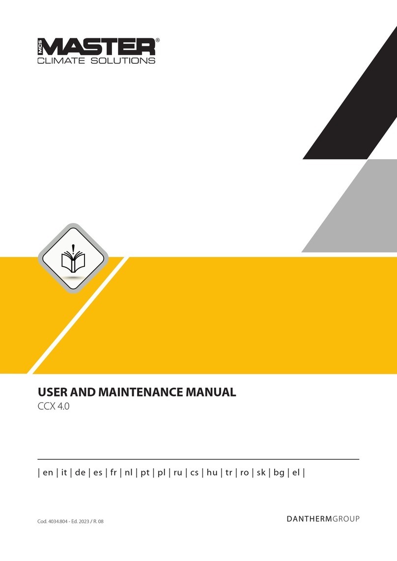 Master CCX 4.0 User and maintenance manual