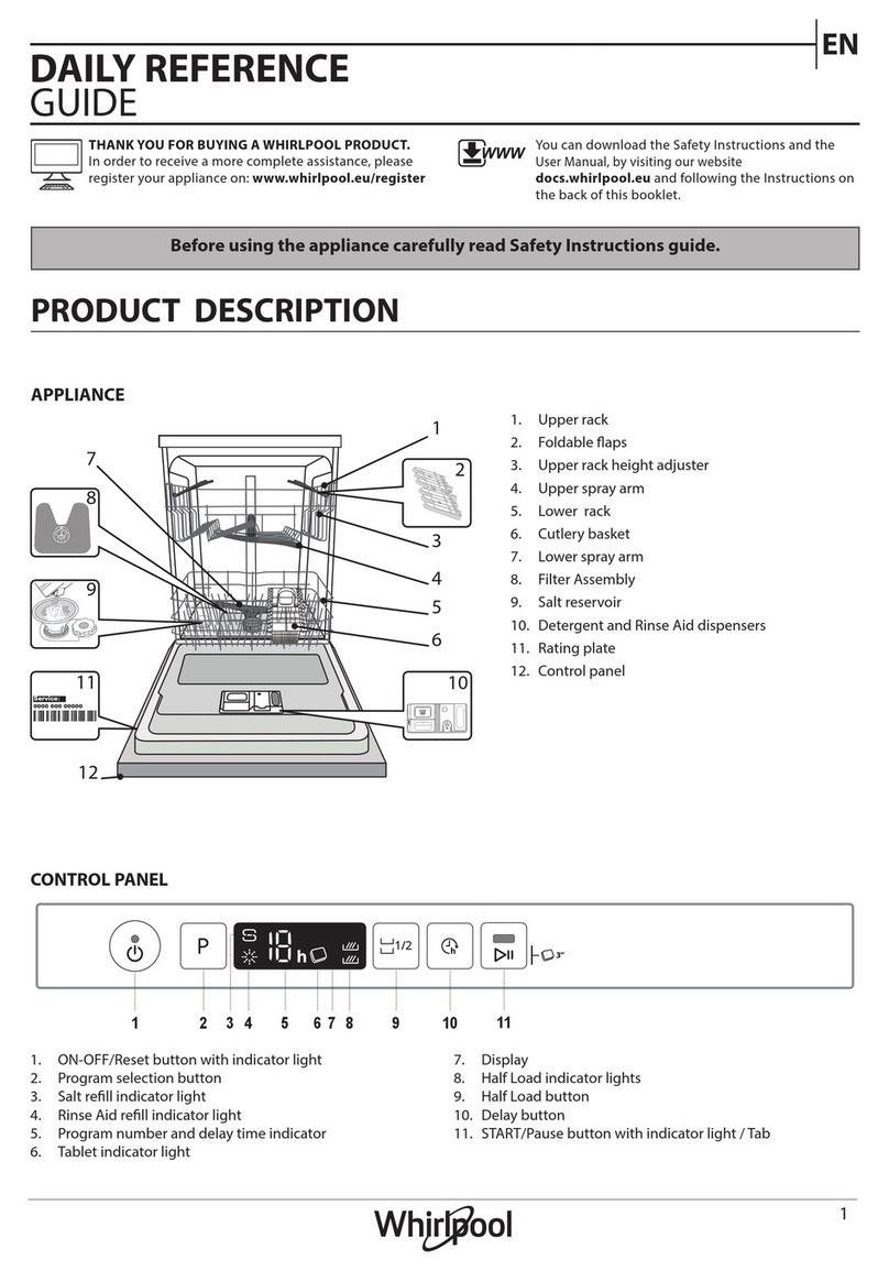 Whirlpool W2I HD526 A Installation and operation manual Whirlpool W2I HD526 A Installation and operation manual