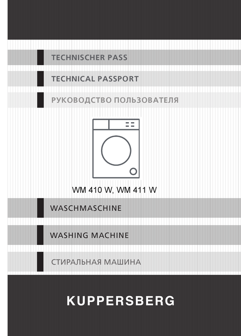 Kuppersberg WM 410 W Installation and maintenance instructions